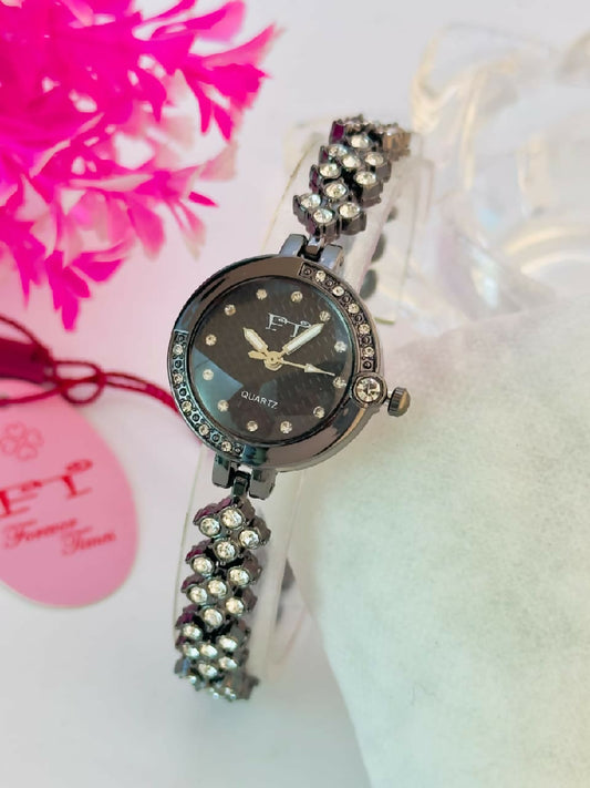 FT Crystal Bracelet Watch for Women