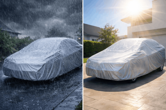 Toyota Corolla 2006 2023 Silver Parachute Car Top Cover Waterproof Dustproof Heat Resistant Full Body Protection