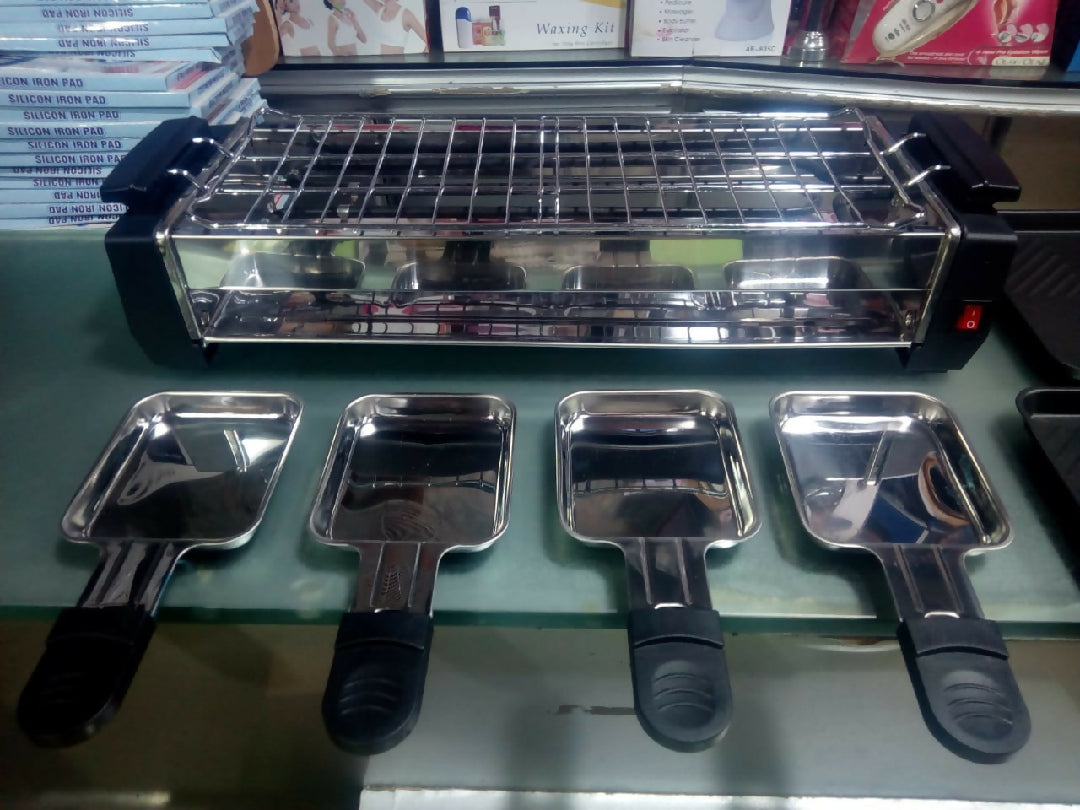 Electric And Barbecue Grill Indoor Stone Surface Cooking Powerful Food Grilling Appliance
