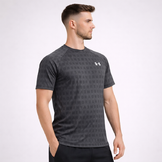 Mens Dry Fit Performance T Shirt Dark Grey