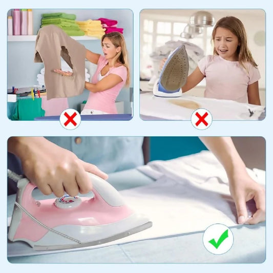 Teflon Iron Cover Protector - Non Stick Garments Care Cover For Iron - Heat Resistant Ironing Shoe for Clothes Protection - Premium Quality