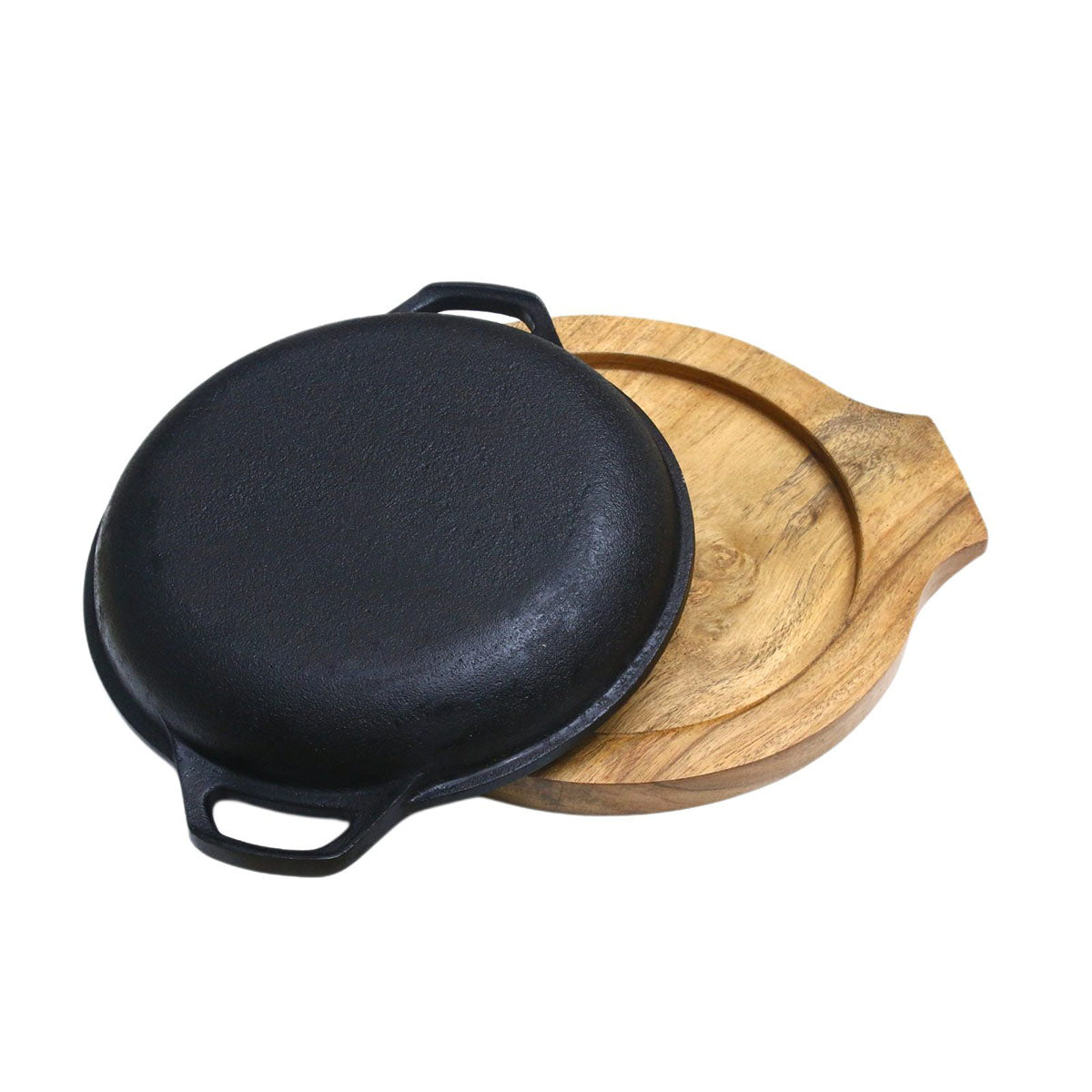 Sizzler 9.5 inch 2in1 Skillet Sizzler Versatile Cooking with Dual Function