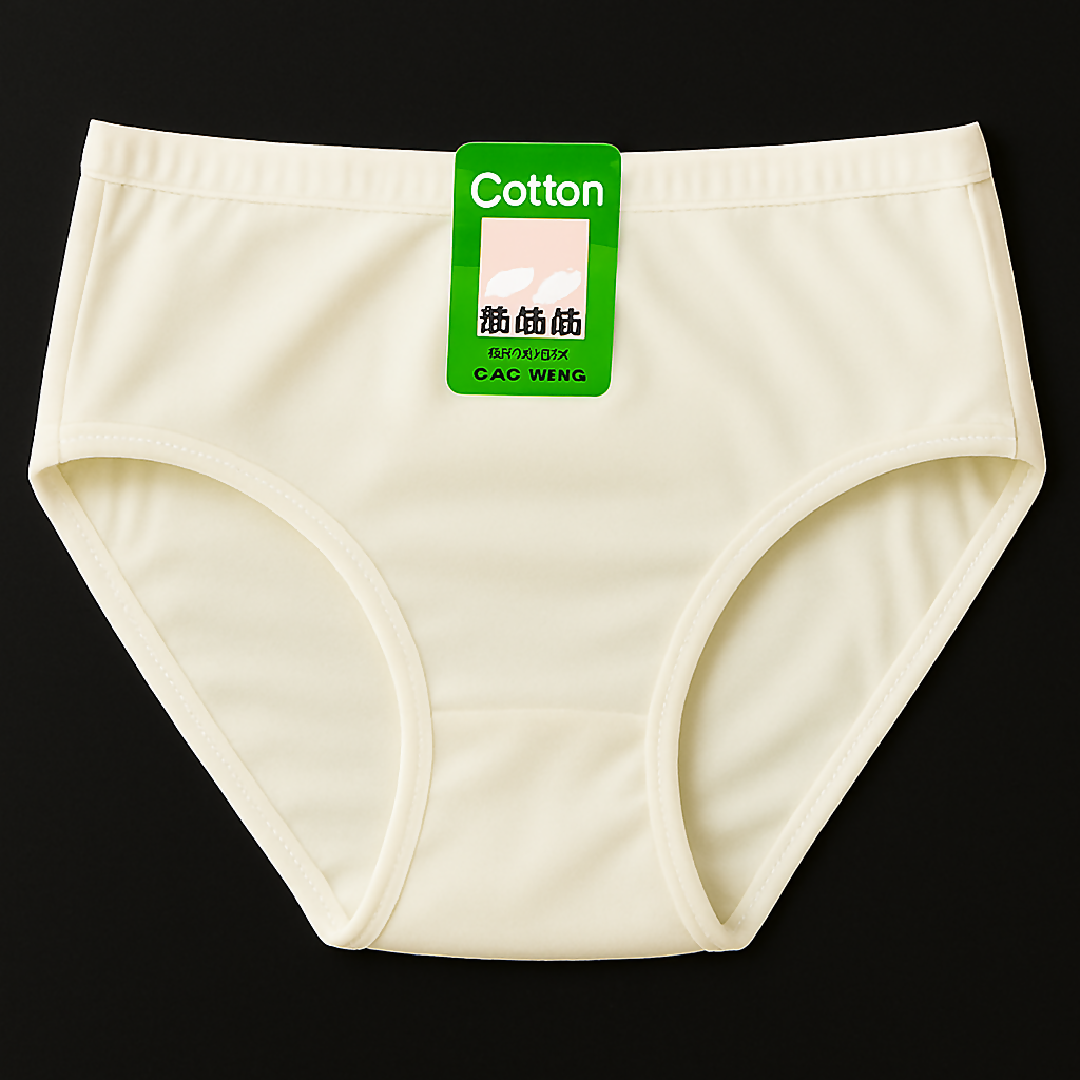 Pack of 2 Jersey Plain Panties for Women - Soft Comfortable Lightweight Everyday Underwear - Available in Sizes S M L Beige - Large