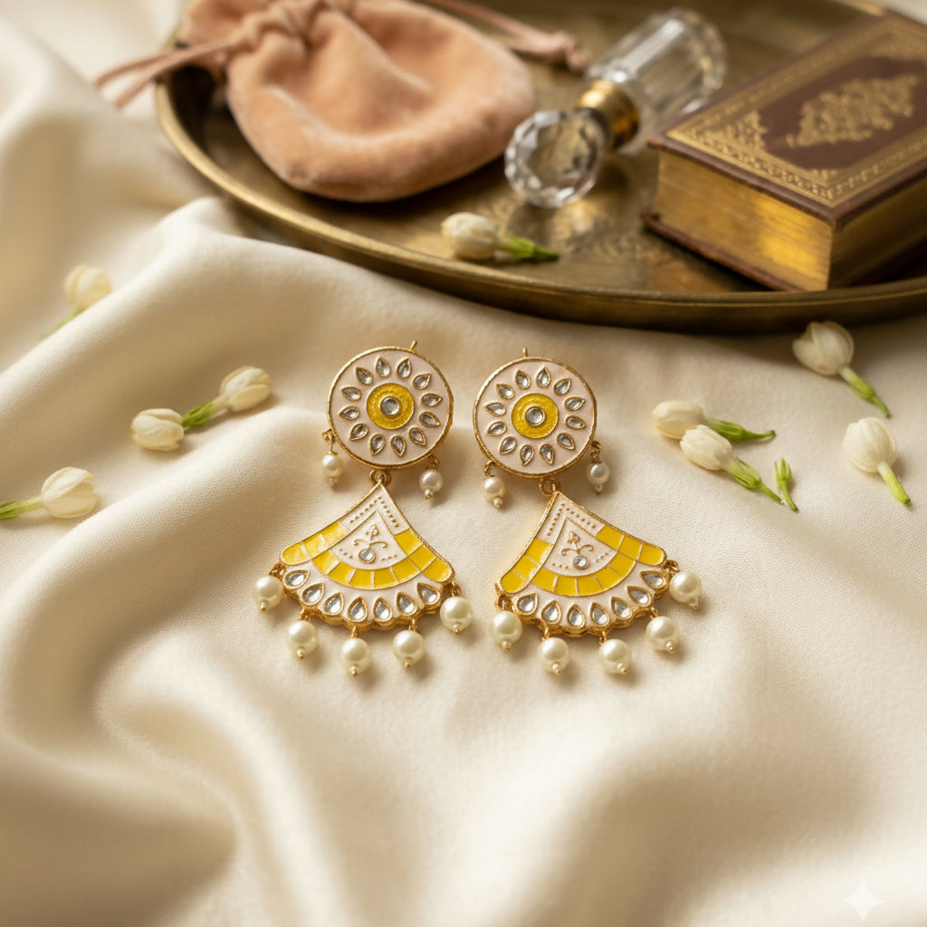Meena Kari Bahawalpuri Earrings Pair