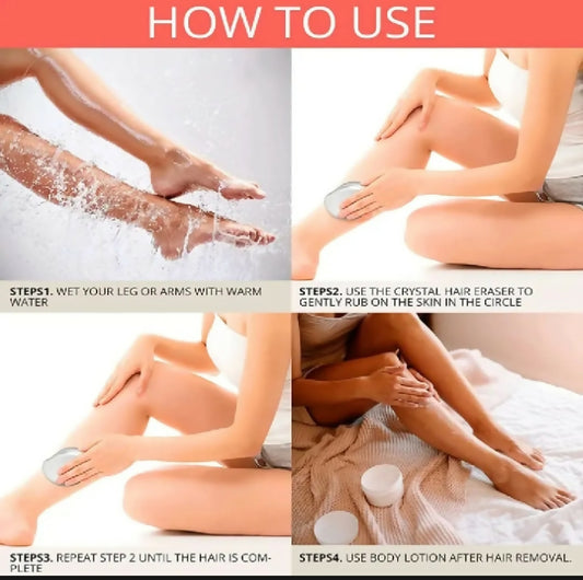 Painless Crystal Hair Remover Reusable Hair Removal Machine for Men and Women