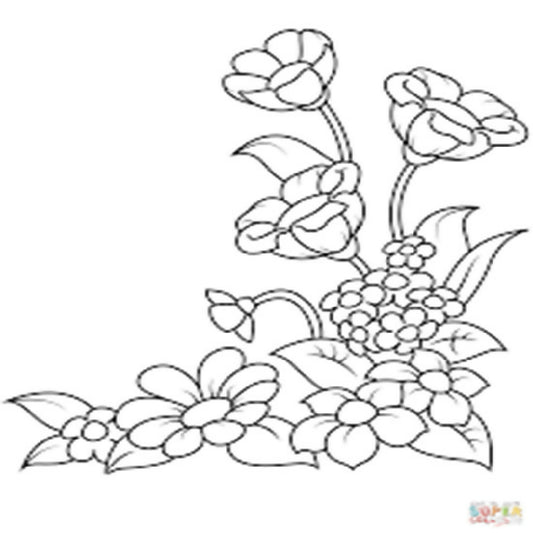 Flower Coloring book for kids