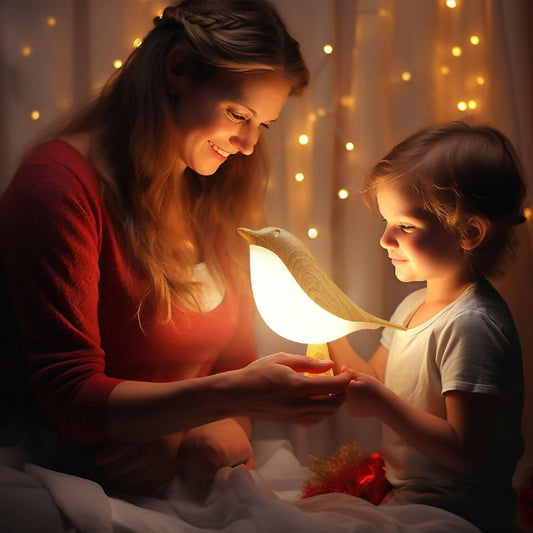 Small Desk Lamp Bird Cordless Table Lamp with 3 Color Temperature Dimmer and Touch Sensor Rechargeable Battery Night Light for Kids Bedroom