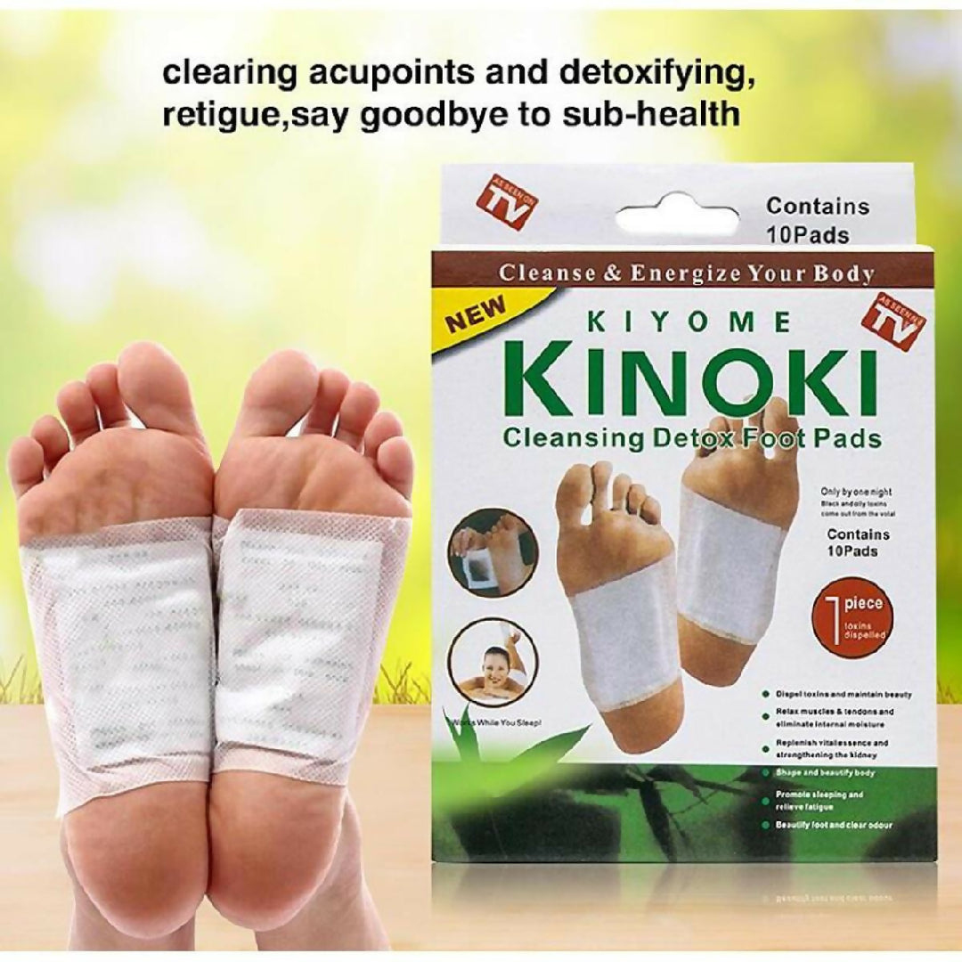 10 PCs Pain-Free Cleansing Pads - Natural Toxin Removal - Stress Relief and Vitality Support