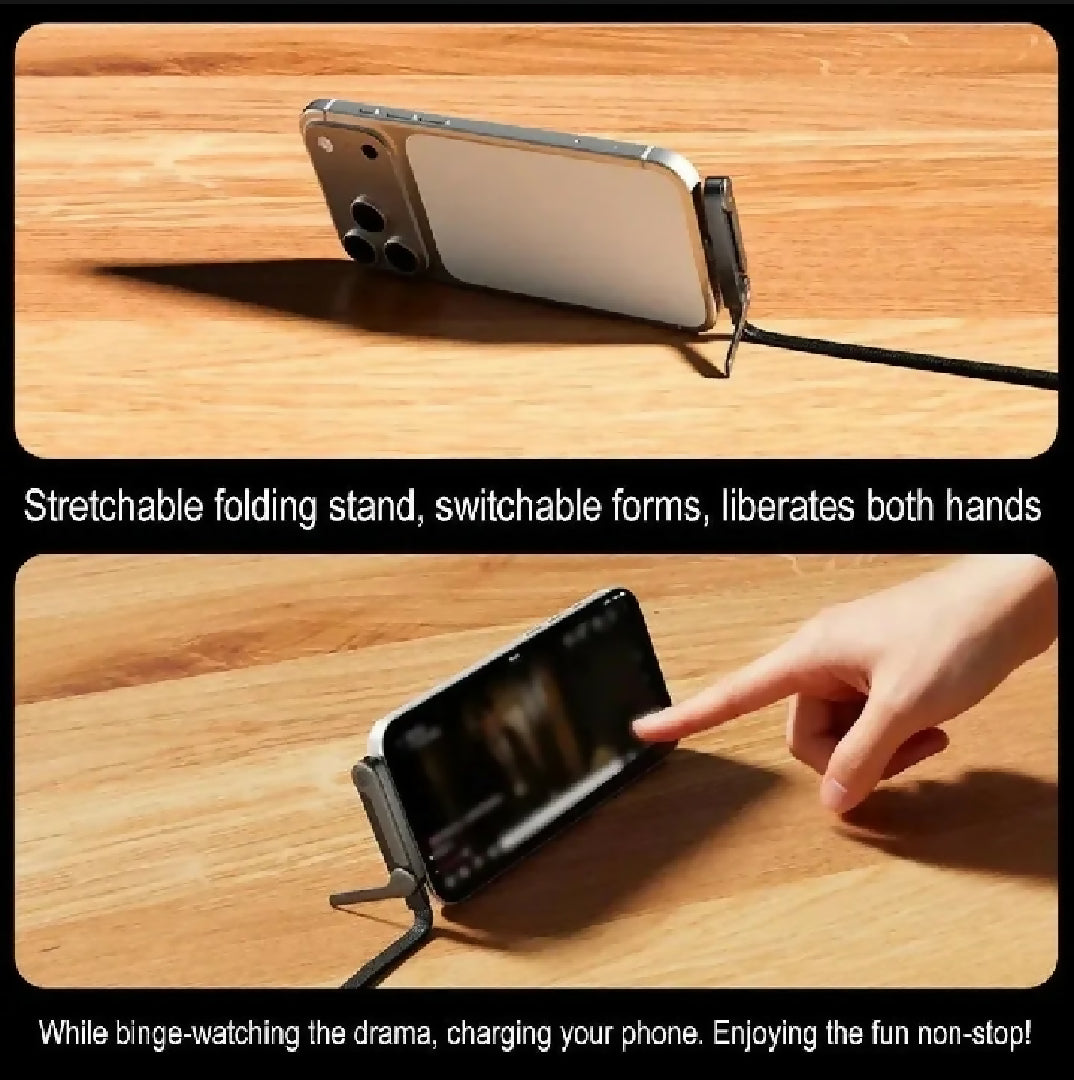 240w fast charging cable 2 in 1 USB cable and mobile stand without box