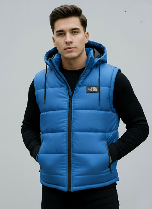 Versatile 2 in 1 Men Puffer Jacket with Detachable Hood