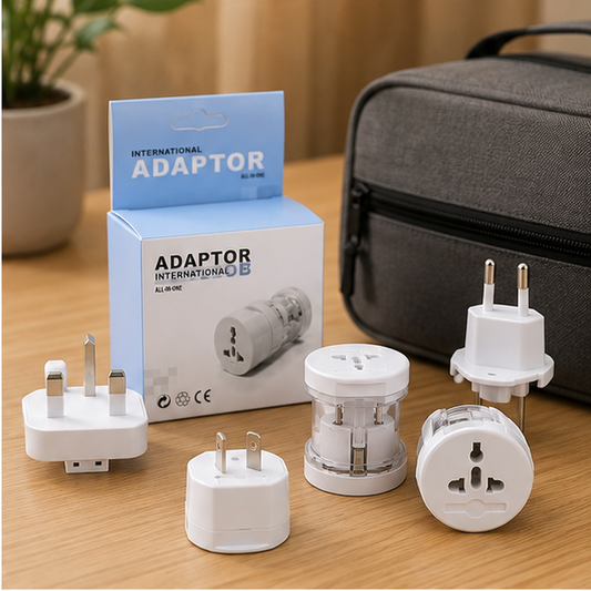 All-in-One Universal International Travel Adapter Plug Set