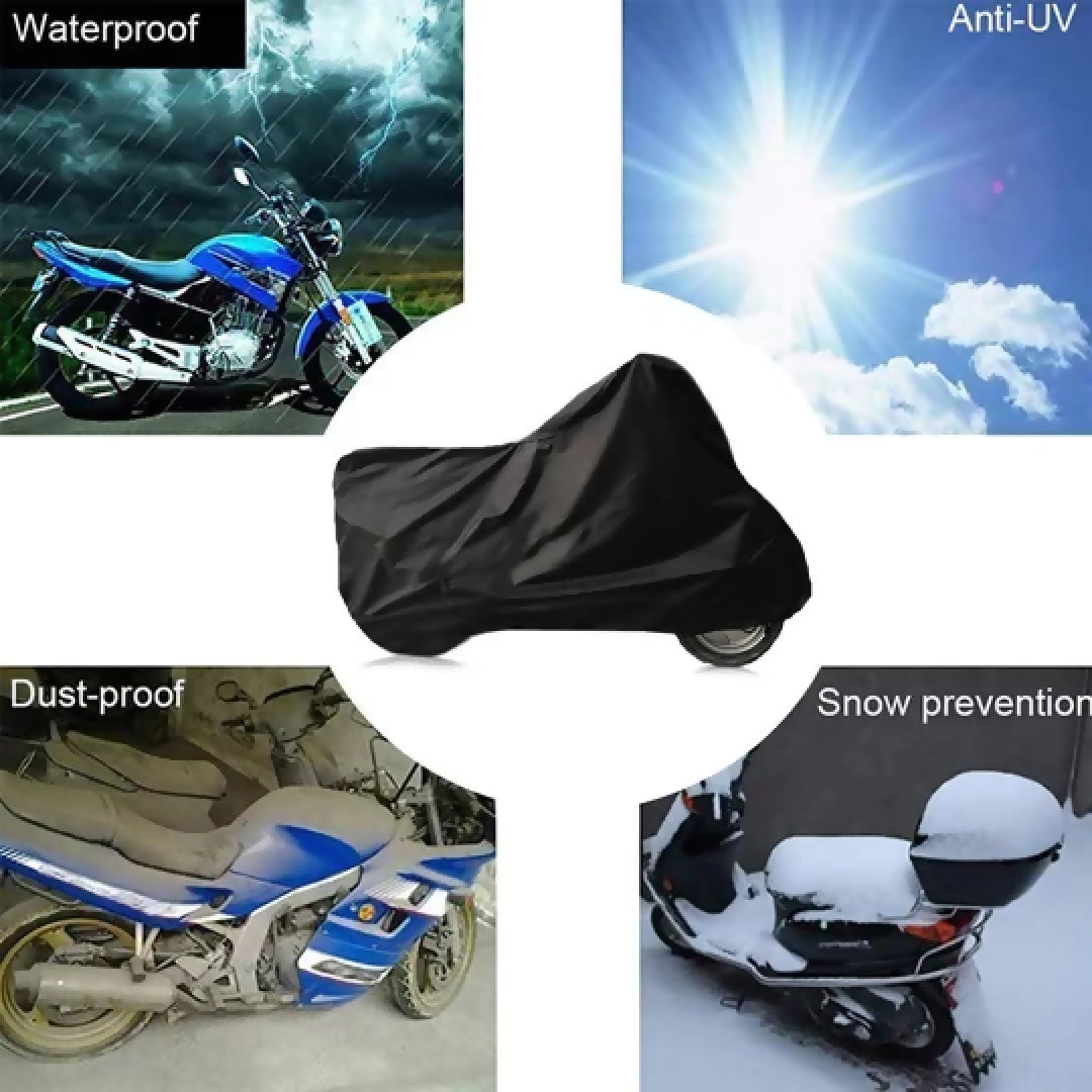 Bike Cover premium and original prashoot and 100 Water Proof YBR AND 150CC Full Size Bike Cover Anti Scratch Waterproof and Dust Proof Top Parking Cover with free storage bag