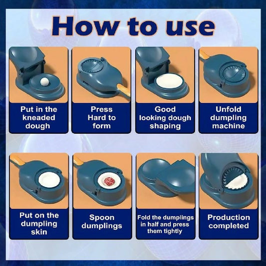 Samosa Pastry Dough Maker Dumpling Maker Dumpling Mold Dumpling Press Machine Dumpling Maker Mould Kitchen Hand Dumpling Making Tools Ravioli Mould Wrapper Baking Pastry Manual Press Maker