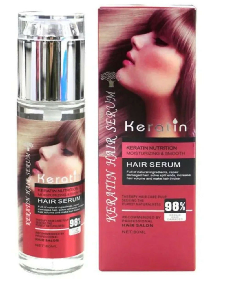 Keratin Moisturizing and Smooth Hair Serum 80ml 1 Piece