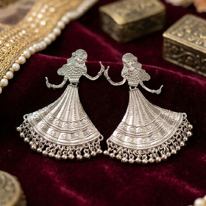 Traditional Garba dancer jhumka