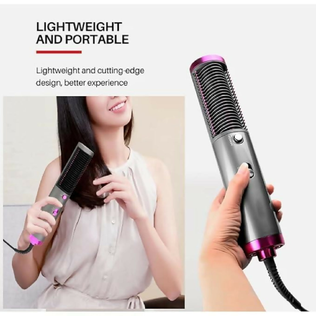One Step Multifunctional Hot Air Comb Straight Dryer Portable Curler Straight Hair 3 In 1 Dryer Brush Styling Tool Hairdryer