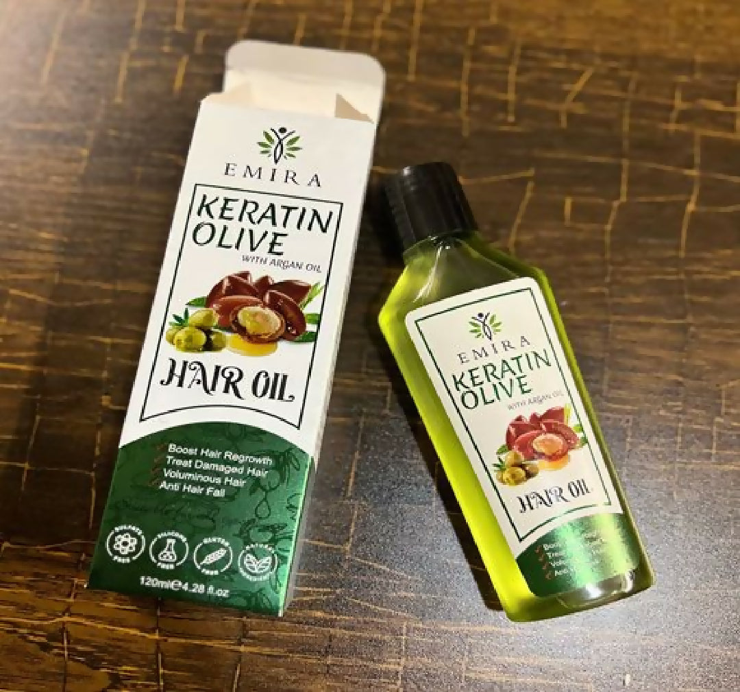 Original Keratin Olive Hair Treatment By Emira