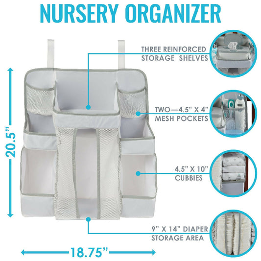Baby Diaper Caddy and Nursery Organizer for Babys Essentials