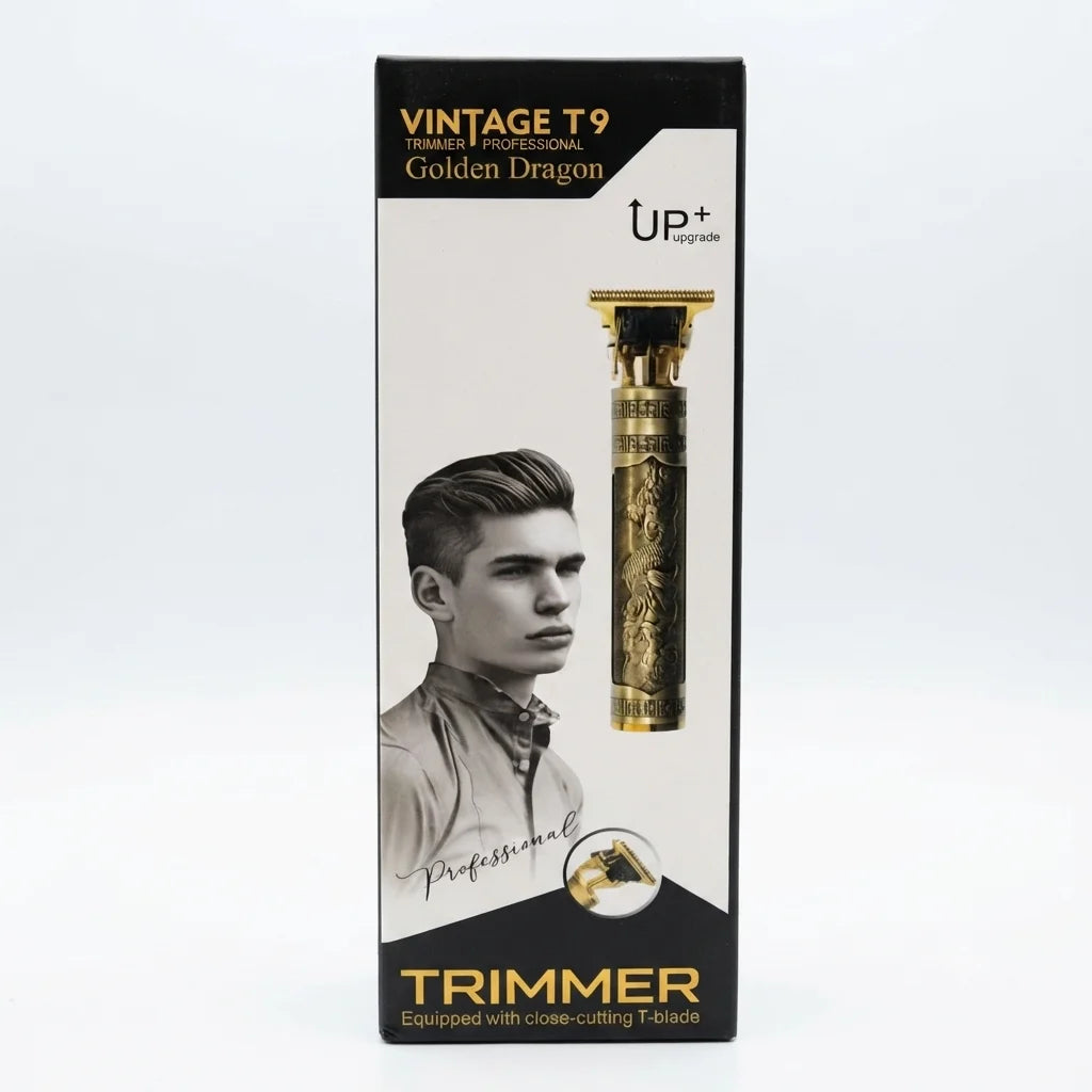Professional T9 Hair & Beard Trimmer | Cordless USB Rechargeable | Plastic Body | Dragon Design