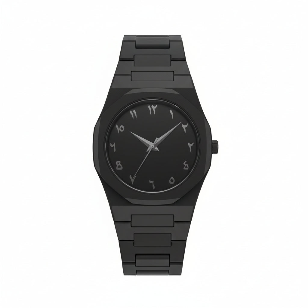 Full BLACK AURA Quartz Watch - Lightweight Design - Premium Quality - Finish - Best Quality Analog Watch For Boys - Watch For Men - Full Black Color Watch - Without Box