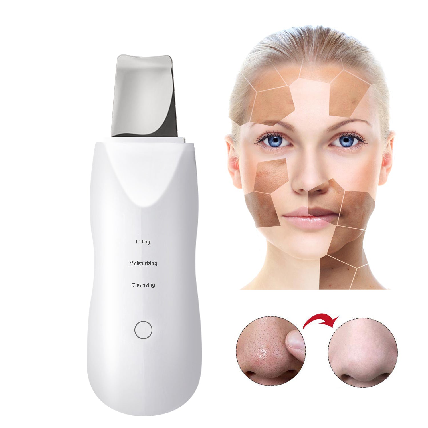 Leather shovel facial skin scrubber set