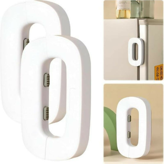 Child Safety Refrigerator Lock Self Adhesive Double Button Childproof Freezer Fridge Lock for Kids