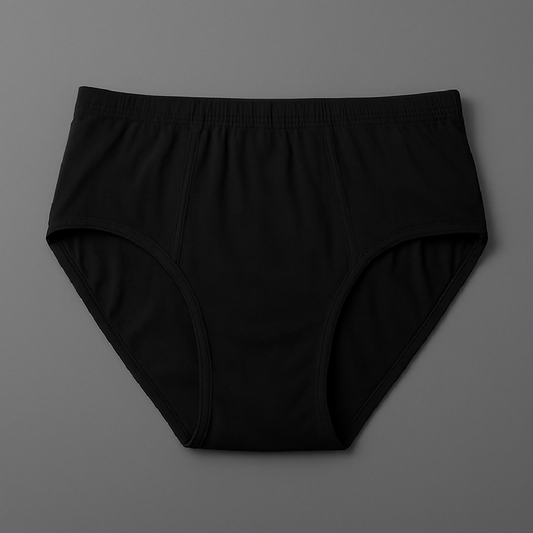 Jersey Plain Panty for Women - High Quality Soft - Lightweight Fabric - Black - S M L - Large