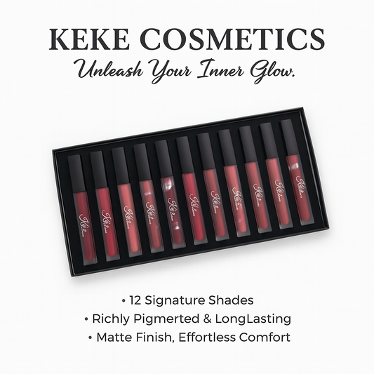 Keke cosmetics Matte liquid lipstick Long lasting and comfortable
