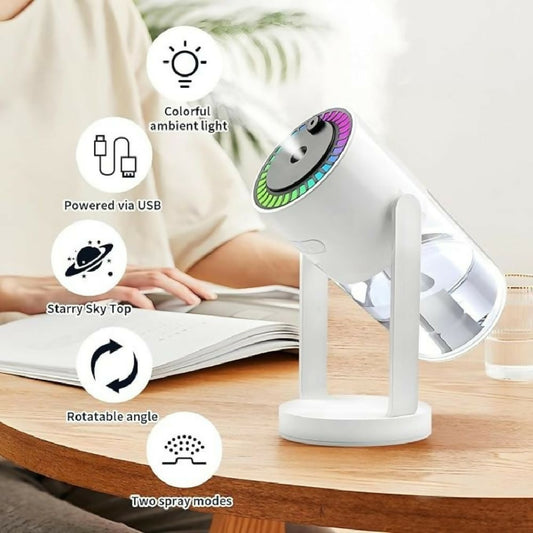 Sky Humidifier - Ultrasonic Air Humidifier and Aroma Diffuser - Cool Mist Maker for Fresh Moist and Relaxing Room Atmosphere