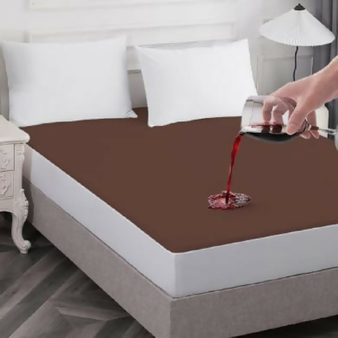 100Percent Waterproof Mattress Cover In Fitted Sheet Style For King or Double Size 72by78 Premium Quality Mattress Protector with Strong Elastic Grip All Sizes Available