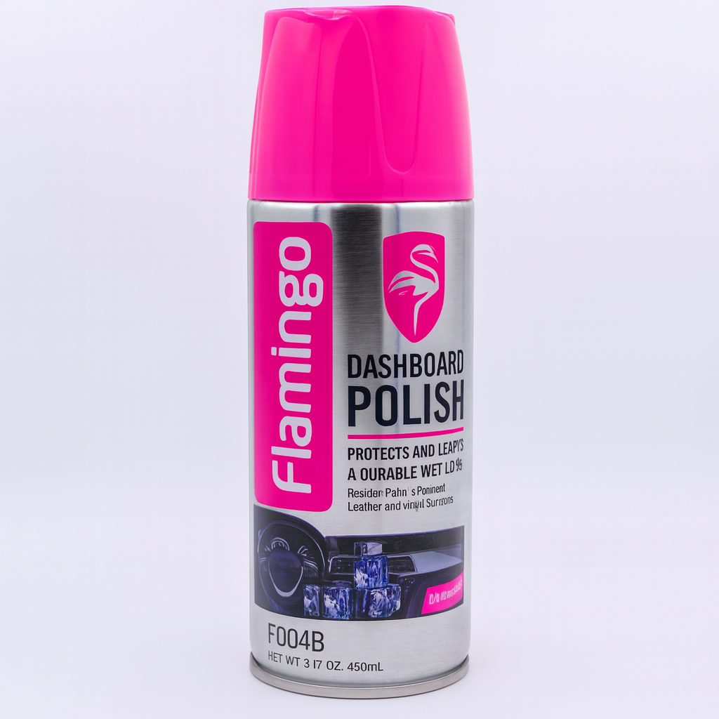Flamingo Dashboard Polish  F004S 450ML Jasmine  High Gloss Interior Cleaner