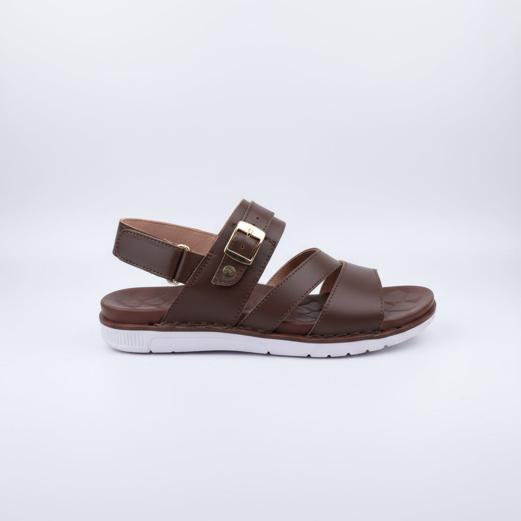 Brown Leather Sandals for Men