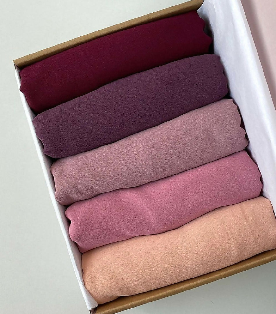 Chiffon Georgette Hijab Scarf set