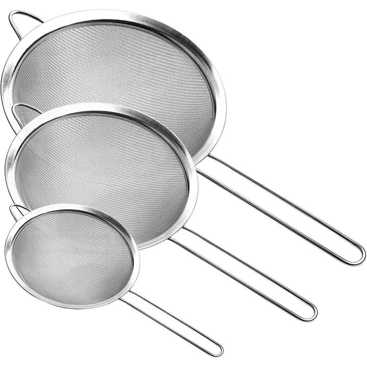 Tea Strainer 3 Piece Set Large