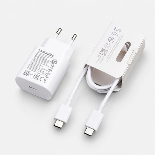 Samsung 25W Super Fast Charging Power Adapter with C to C Cable