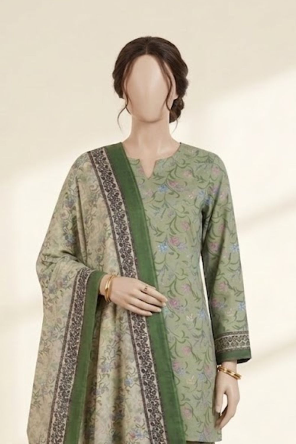 Mushtaq Mahrosh Collection 3Pcs Unstitched Printed Lawn Desgin - 4