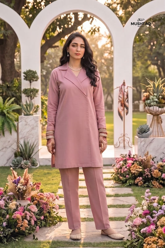 2Pcs Plain Unstitched Soft Cotton Suit Desgin - 6