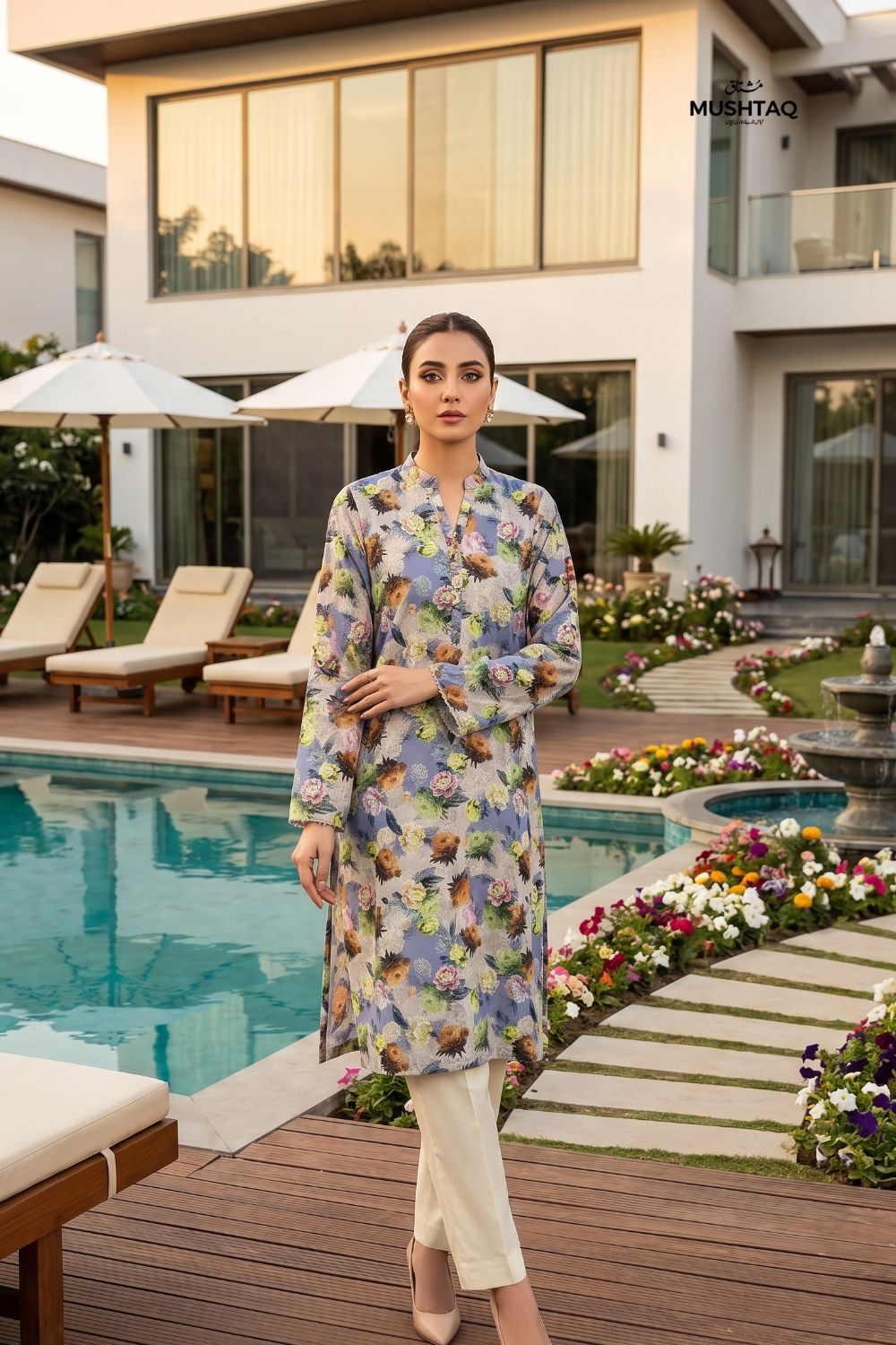 2Pcs Unstitched Printed Lawn Collection Desgin - 4