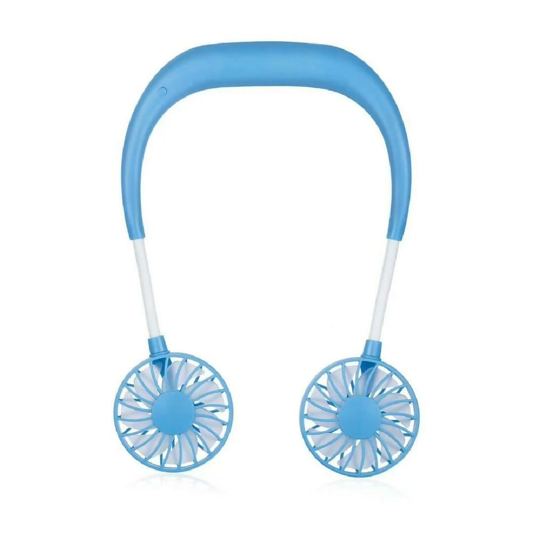 Neck Fan Adjustment Fan Hands-Free Hanging Rechargeable Mini Sports Fans 3 Gears Wearable Sport Fan Random Color