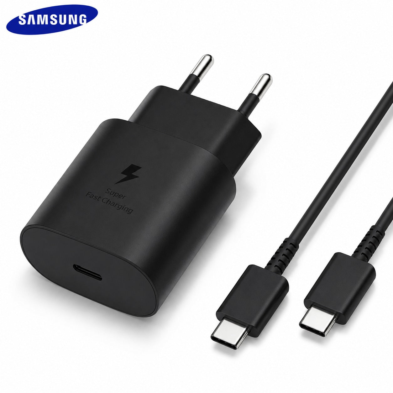 Samsung 25W Super Fast Charging Power Adapter with C to C Cable