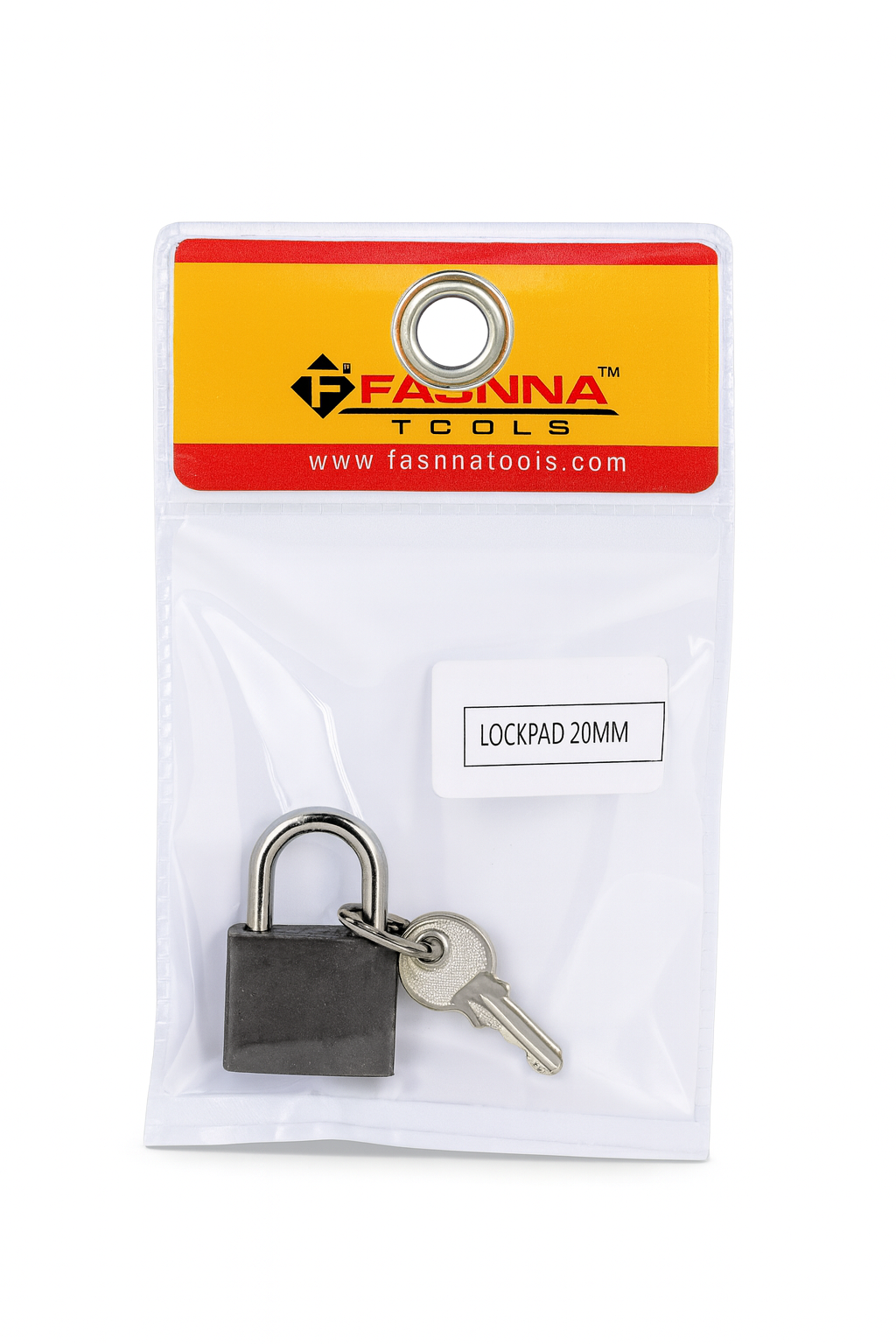 Fasnaa LockPad 20mm  Mini Brass Padlock for Bags Cabinets and Daily Security
