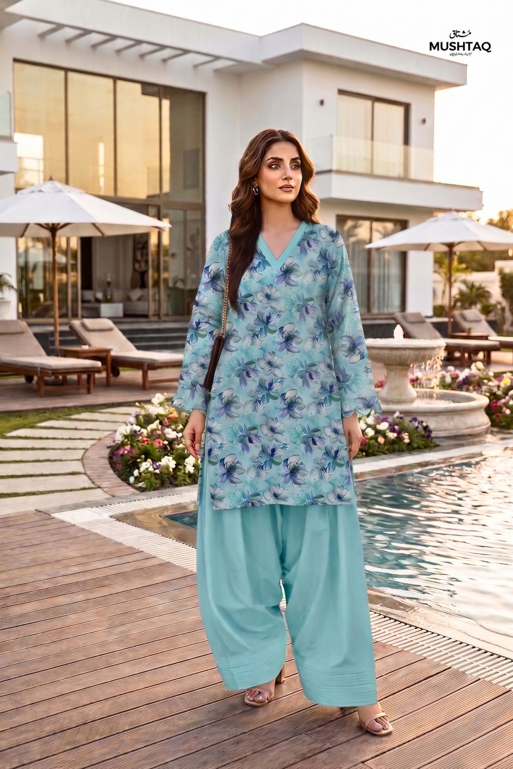 2Pcs Unstitched Printed Reet Lawn Collection Desgin - 5