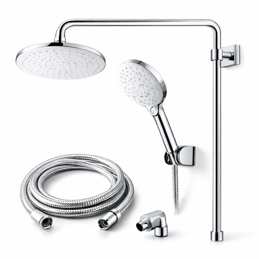 Head Rain Shower Set with Hand Shower