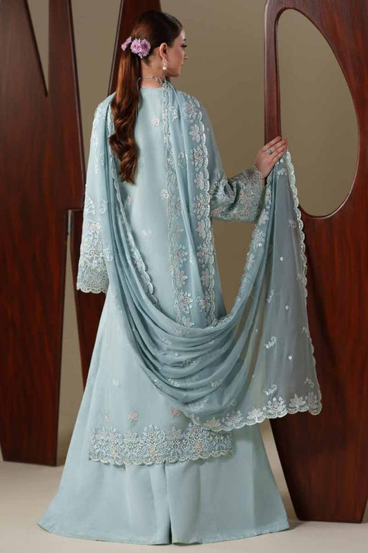 Emaan Adeel Nouvelle 3 Piece Unstitched Embroidered Luxury Chiffon Suit ARIA