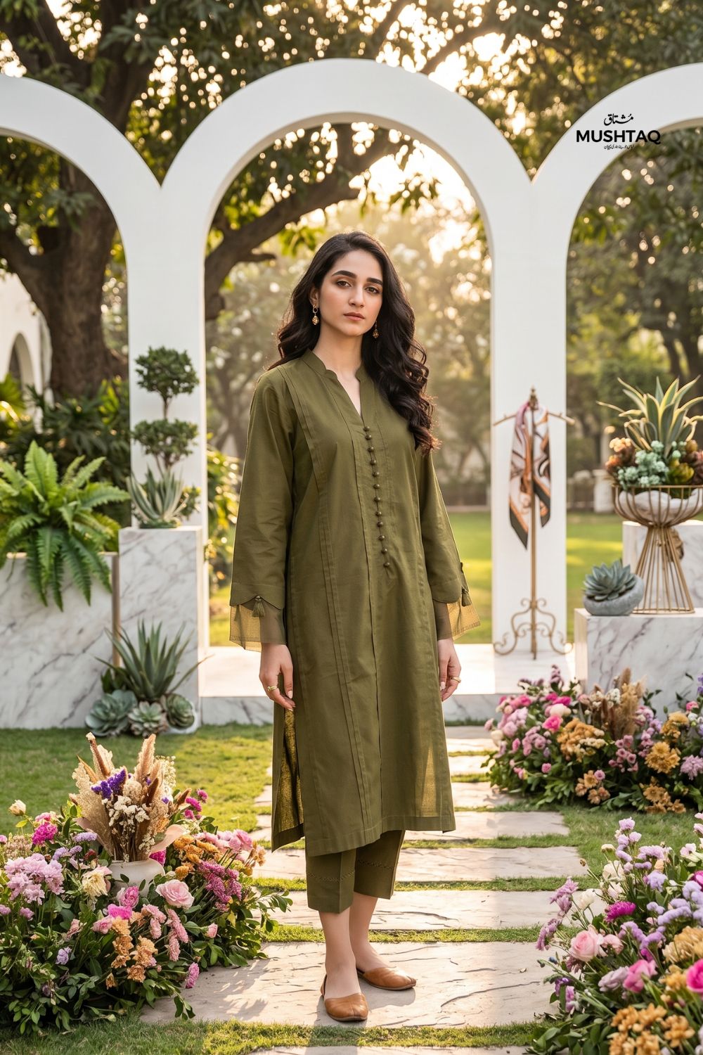 2Pcs Plain Unstitched Soft Cotton Suit Desgin - 8