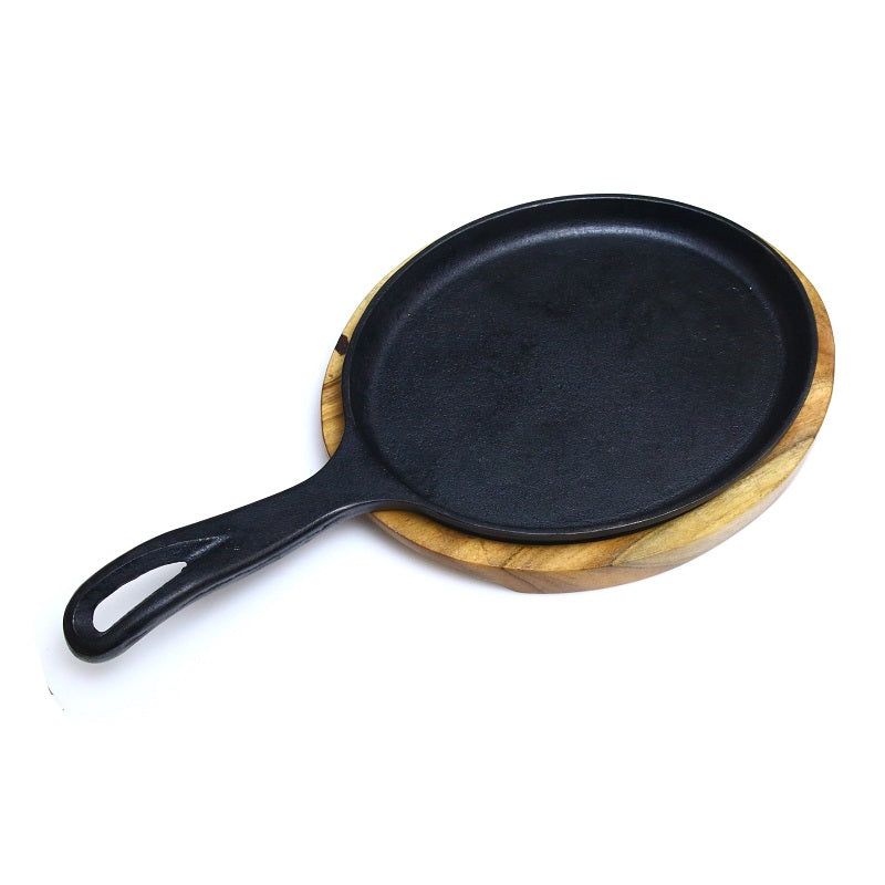 Sizzler Fajita Plate Wood Ideal for Sizzling Fajitas and Grilled Meals