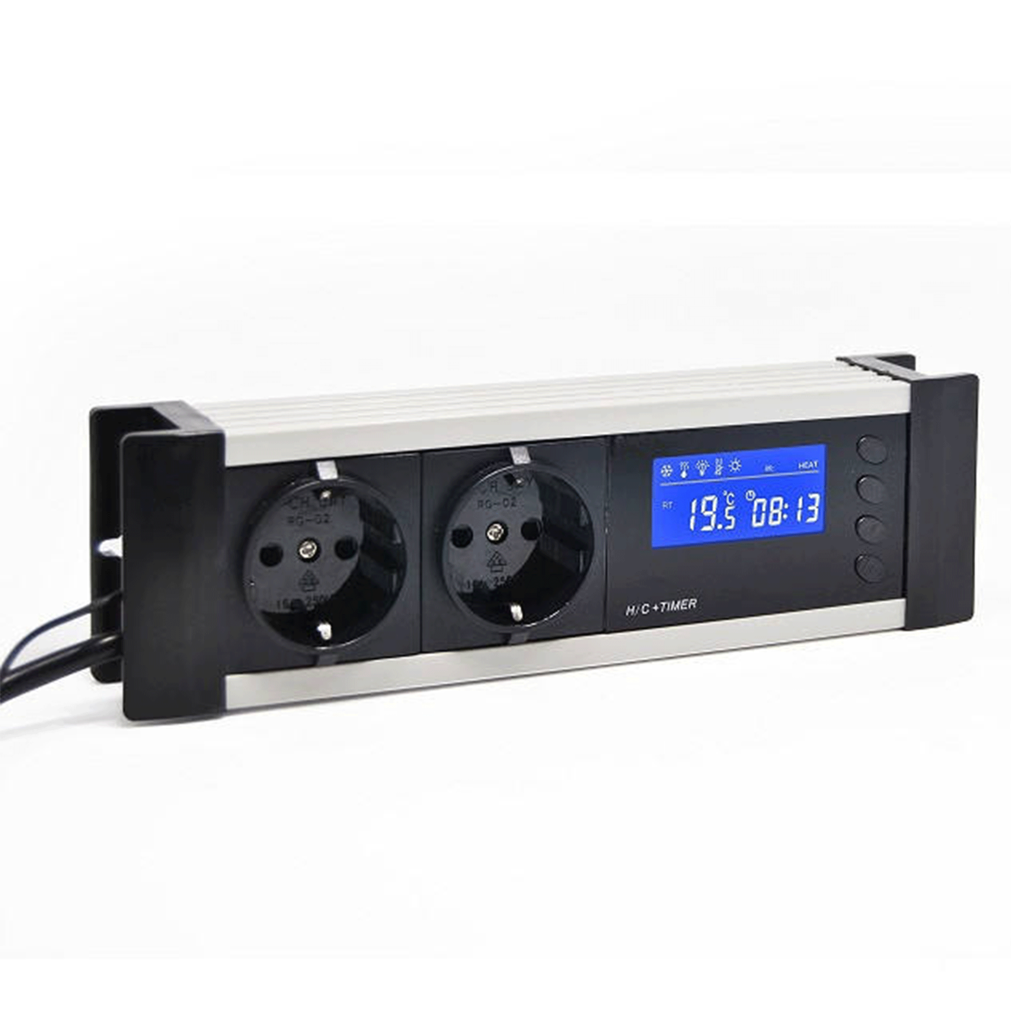 Digital Thermostat Controller with Dual Power Sockets