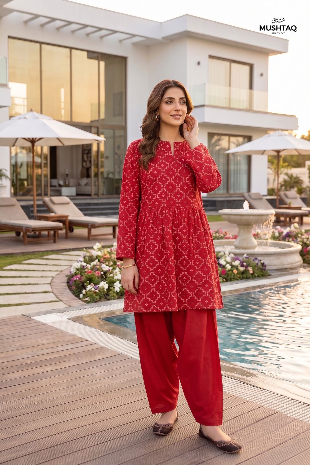 2Pcs Unstitched Printed Reet Lawn Collection Desgin - 6