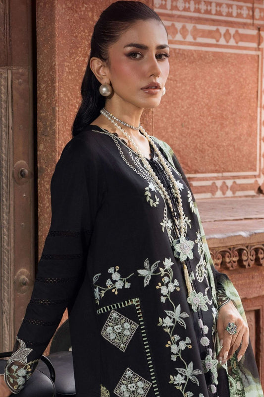 Saira * Shakira Bloom 3Pc Unstitched Embroidered Lawn Suit ELISE 5-A
