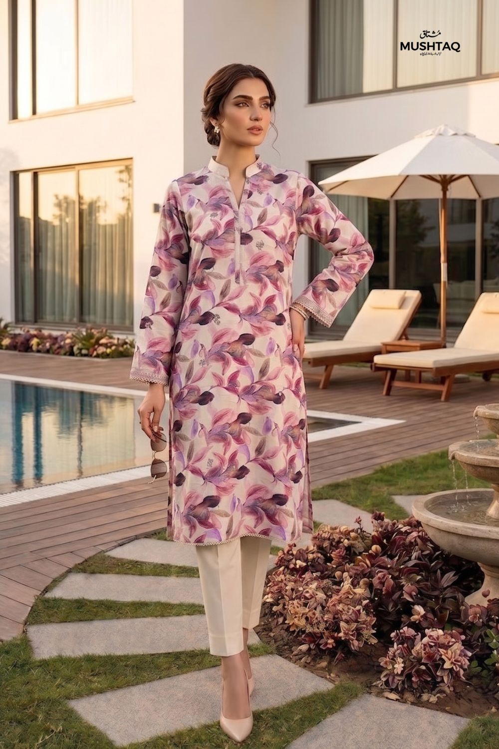 2Pcs Unstitched Printed Lawn Collection Desgin - 6